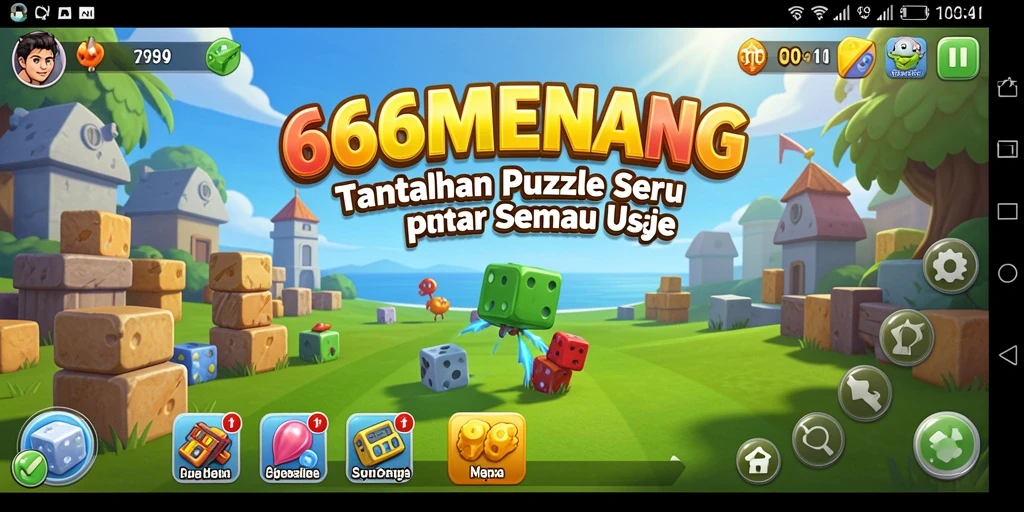 Screenshot gameplay 666MENANG menunjukkan tantangan puzzle yang menarik.