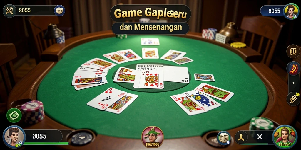 Tampilan gameplay menarik dan mendebarkan dari 8055.