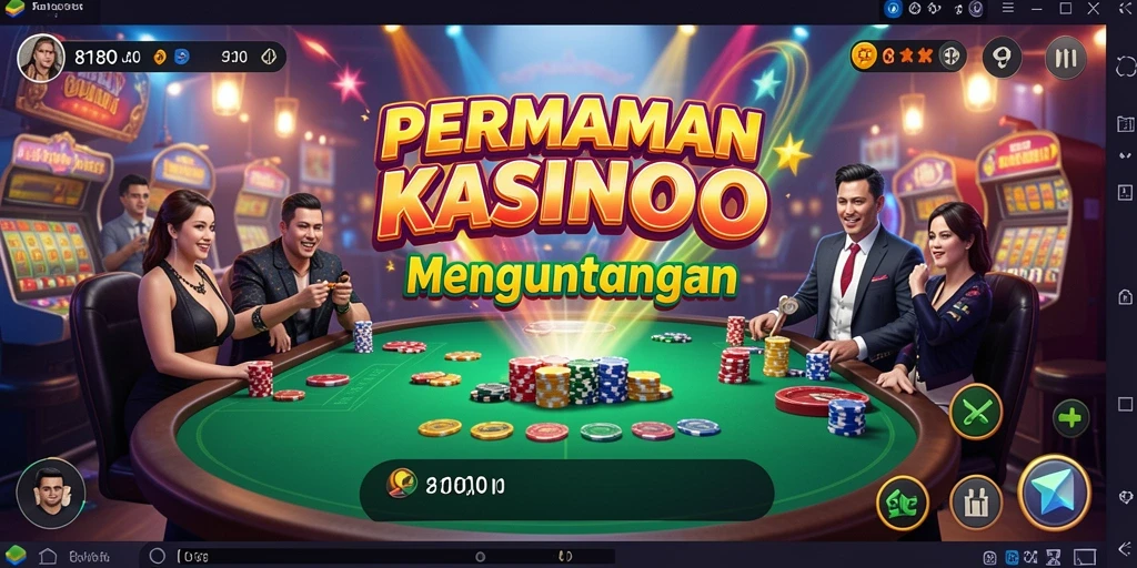 Tampilan menakjubkan dari gameplay Kasino di 8180.
