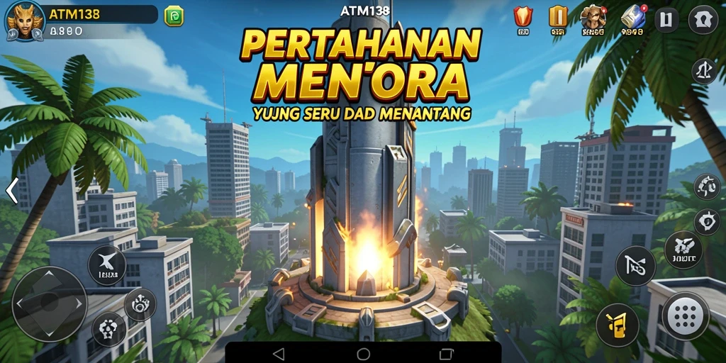 Gameplay seru ATM138 dalam genre Tower Defense.