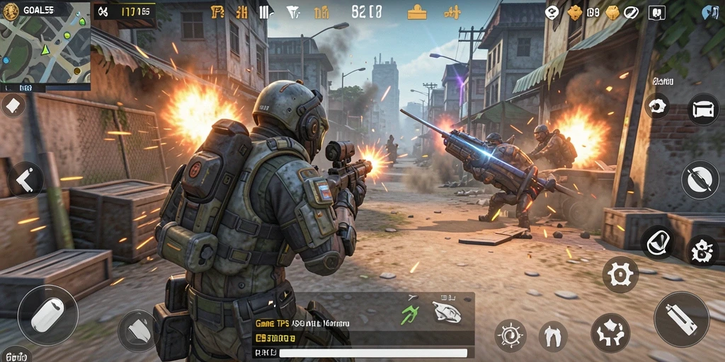 Tampilan gameplay seru dan menegangkan di GOAL55.