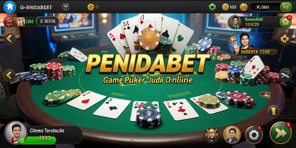 Tampilan screenshot PENIDABET saat gameplay Poker yang seru.