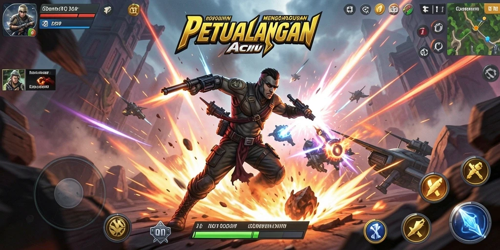 Tampilan gameplay QQRP yang penuh aksi dan seru.