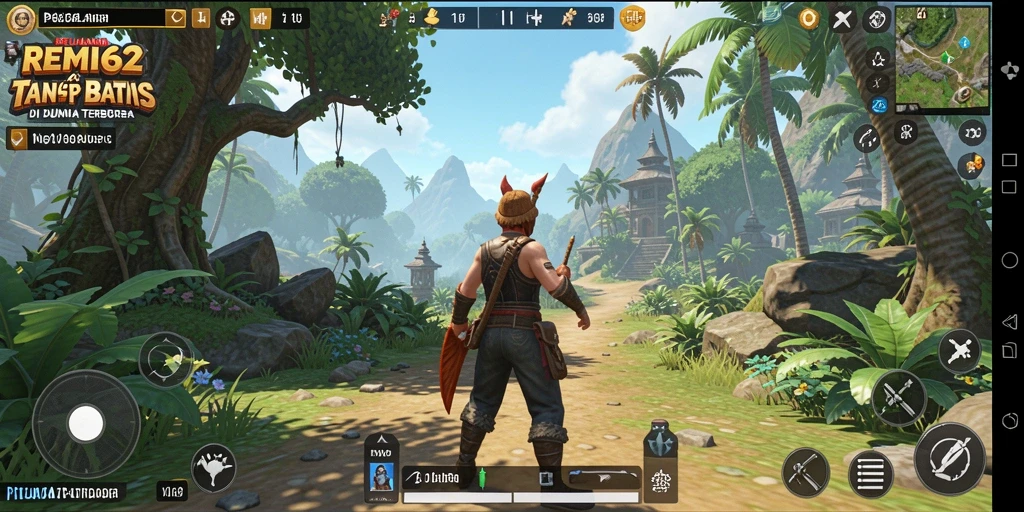 Tangkapan layar gameplay REMI62 memperlihatkan keindahan dunia terbuka.