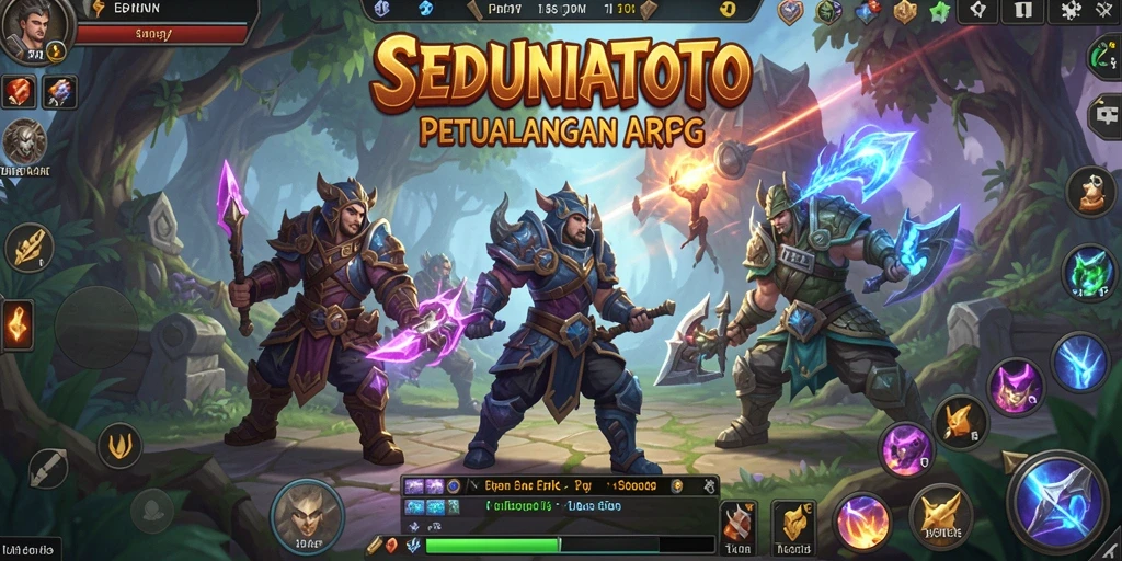 Tampilan seru saat bertarung di dunia SEDUNIATOTO yang menantang.