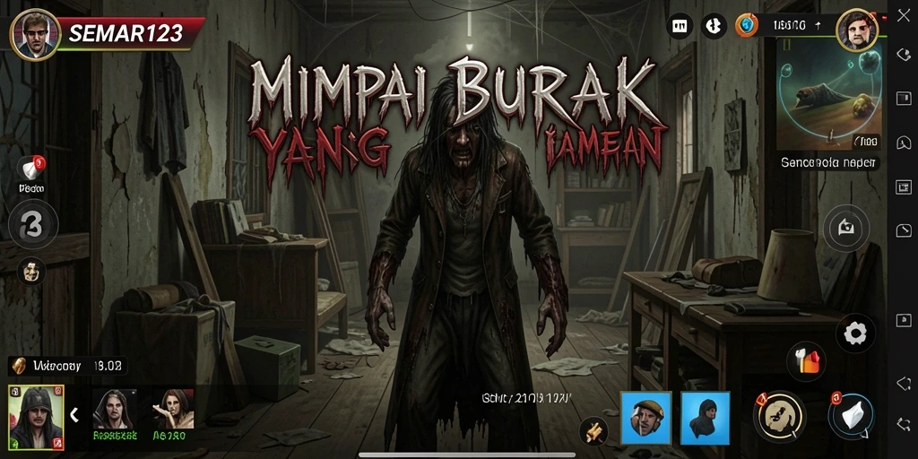 Tangkapan layar menampilkan suasana menegangkan di SEMAR123.