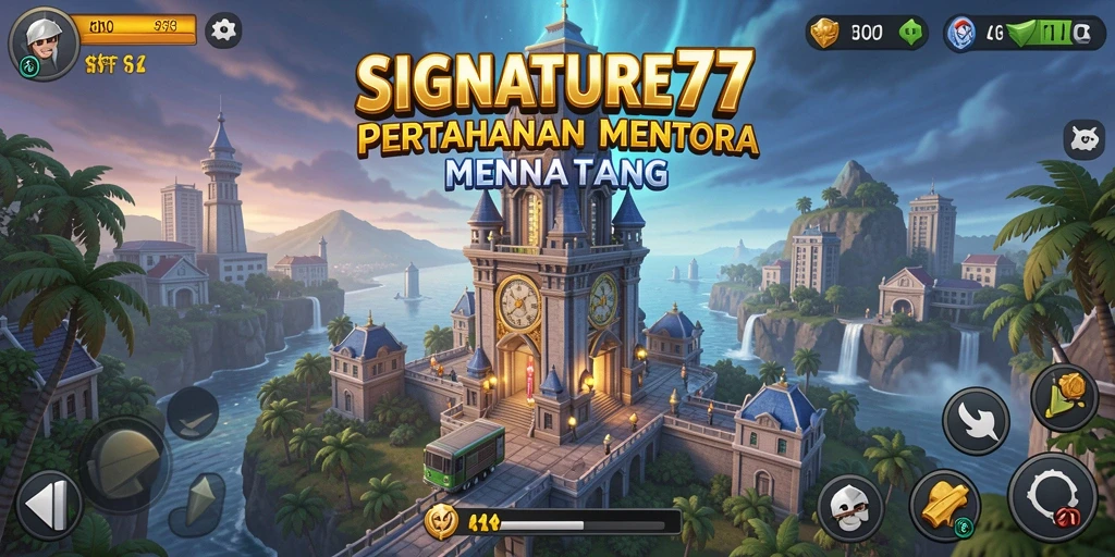 Gameplay menarik di SIGNATURE77 dengan berbagai tower pertahanan.
