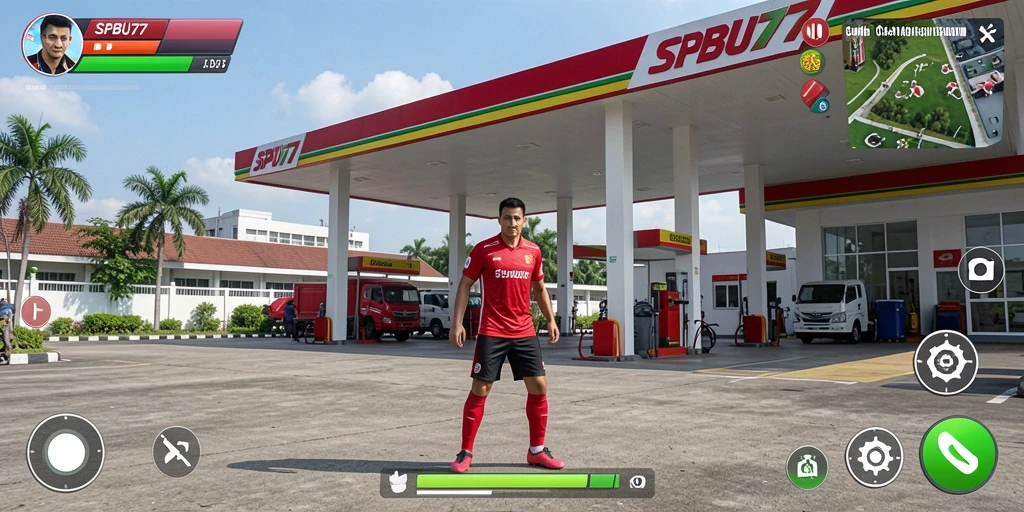 Tampilan screenshot gameplay SPBU77 yang seru dan kompetitif.