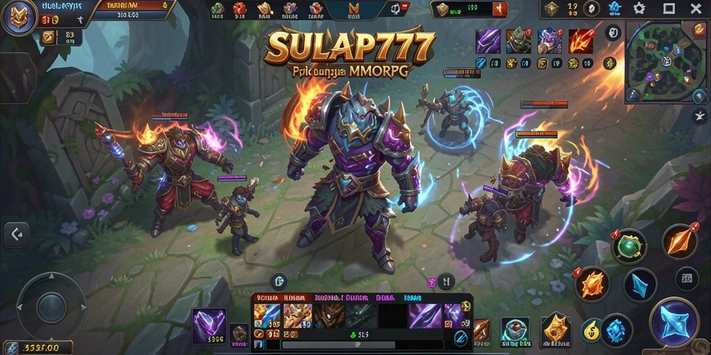 Screenshot SULAP777 menampilkan aksi seru dalam pertempuran MMORPG.