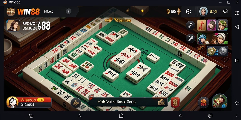 Tampilan menarik dari game Mahjong WIN88 saat dimainkan.
